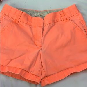 Jcrew orange shorts